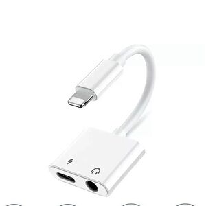 Lightning to 3.5mm Headphone Jack Adapter And Charging Splitter For Apple iPhone